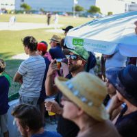 Public match du club de baseball Les Boucaniers