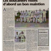 Les boucaniers article de baseball