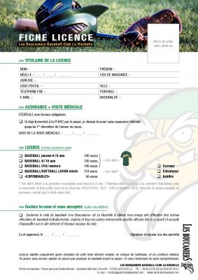 Fiche Licence