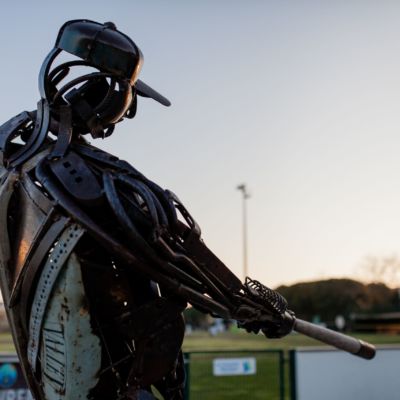 Cub de baseball La Rochelle statue