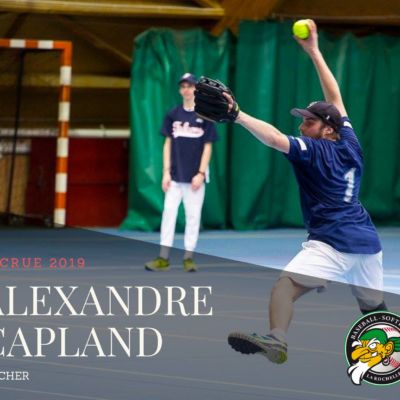 Alexandre Capland Lanceur Softball Boucaniers