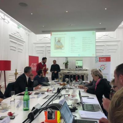 Photo de la remise de la labellisation sport responsable