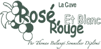 LOGO CAVE ROSE ROUGE ET BLANC